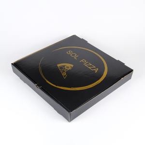 Cajas de pizza al por mayor, cajas de cartón corrugado con logo impreso personalizado, cajas de embalaje para pizza azules brillantes de 6/8/10/12/14 pulgadas. - Product Image 6