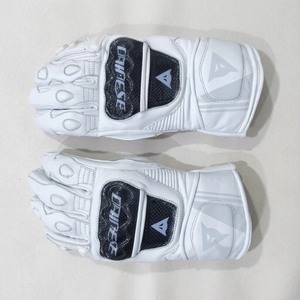 Gants de moto unisexes en cuir blanc, demi-doigts, coupe-vent, respirants, protecteurs, 300g, toutes saisons, pour sports de plein air, motard - Product Image 6
