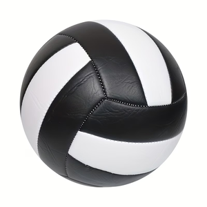 วอลเลย์บอลสำหรับผู้ใหญ่ระดับมืออาชีพ ขายดีที่สุด ผลิตจาก PU สีดำขาว เย็บด้วยเครื่องจักร ทนทาน พิมพ์โลโก้ตามสั่ง ขายส่ง ราคาถูก - Product Image 1