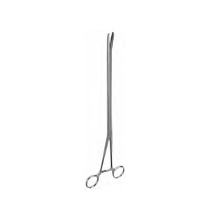 Curved VATS Needle Holder Tungsten Carbide Inserts Heavy Jaws Ratcheted 7mm Shaft 21cm Working 34cm Overall length- ZETOMEDPRO - Product Image 4