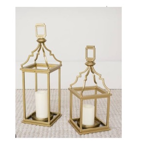 Hand Engraving Stainless Steel Hanging Candle Holder <b>Lantern</b> Home Hotel Restaurant High Quality Metal <b>Lantern</b> <b>Set</b> of 2 - Product Image 1