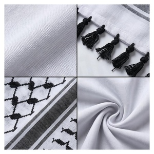 Pañuelo Cuadrado Unisex con Estampado Geométrico Blanco y Negro, Multifuncional, Estilo Étnico, Accesorio para Exteriores para Todas las Estaciones - Product Image 5