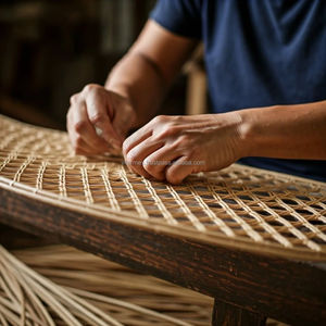 Vente en gros de sangle de canne en rotin maille naturelle durable écologique pour la restauration de meubles et tailles personnalisées - Product Image 5