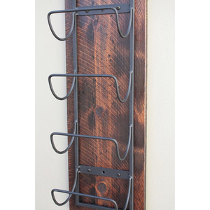 Estante para vinos de metal vintage con soportes, exhibidor de botellas de hierro forjado independiente para decoración del hogar, bar o cocina. - Product Image 6
