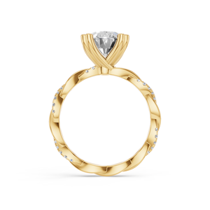 Anillo de Compromiso con Diamante Sintético Cultivado en Laboratorio, Corte Brillante, Color E, Certificado EGL, Plata 925, Lujoso y Moderno para Mujer, Marca Aurum Diam - Product Image 5