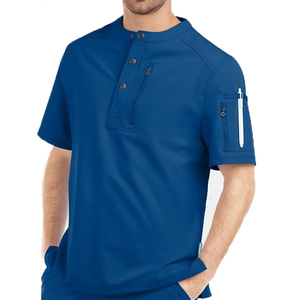Nueva Moda AMSEA INTERNATIONAL Conjuntos de Uniformes Médicos Unisex Pantalones Jogger de Tela de Poliéster Tejida para Uso Hospitalario con Detección de Agujas - Product Image 4