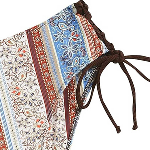 ชุดบิกินี่สองชิ้นสำหรับผู้หญิง กางเกงเอวสูง ผ้าเนื้อนุ่ม ยืดหยุ่น สวมใส่สบาย ชุดว่ายน้ำสำหรับฤดูร้อน ชุดชายหาด - Product Image 5