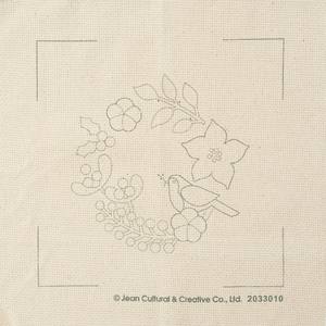 Kit de couture de haute qualité en coton doux et écologique, organiseur de fils pré-sélectionné, cerceau à broder de 8 pouces, aiguille à poinçon pour broderie de jardin et de chien - Product Image 4