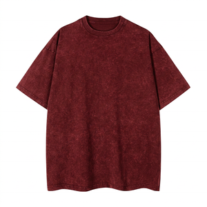Camiseta de Manga Corta para Hombre, Personalizada, de Algodón Bordado Premium de 200 g/m², Anti-Pilling en la Parte Delantera, Suave, Informal, de Color Sólido, Estilo Urbano - Product Image 5