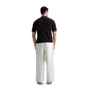 Camisetas Sólidas para Hombre, Tejido Suave de 220g, Diseño Ligero y Transpirable, Mezcla de Poliéster y Algodón, Manga Corta, Casual, Cómoda para Uso Diario - Product Image 6