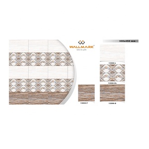 Hiện Đại Mộc mạc 300x450 Cổ sứ gốm nhà bếp tường phòng tắm sàn gạch nhà Máy Giá hoa mẫu chống trượt thiết kế - Product Image 5