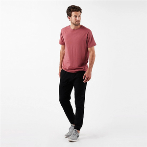 Men's Black Jogger Pants <b>Elastic</b> <b>Waist</b> Drawstring Casual Sports <b>Trousers</b> Lightweight Anti-Wrinkle Pocket Denim Look - Product Image 5