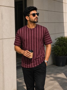 Camiseta Polo de Moda Casual de Corte Regular, Camiseta Polo a Rayas para Hombre OEM, Camiseta de Golf de Manga Corta de Polialgodón para Hombre - Product Image 4