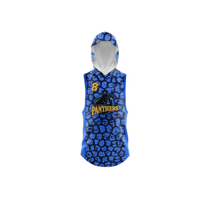 Custom Sublimated Compression Flag Football Jersey Hoodie <b>Set</b> Plus Size 100% Polyester Short Sleeve All Seasons - Product Image 2