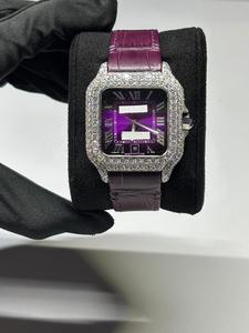 Nuevos relojes de cuarzo con esfera blanca, chapados en oro blanco, regalo de aniversario y boda para mujer, de proveedor indio. - Product Image 1