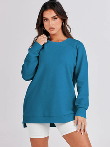 Sudadera Extra Grande de Forro Polar Grueso para Mujer, 100% Algodón, Logotipo Frontal, Alta Calidad, Mangas Largas, Sudaderas con Capucha para Mujer - Product Image 2