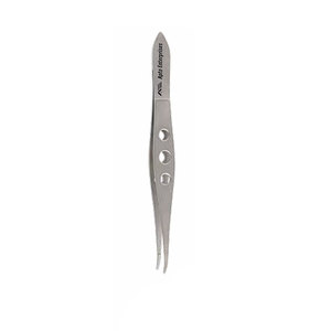 Pinza para Cilios Barraquer de Acero Inoxidable con Punta Fina, Instrumento Quirúrgico Oftálmico, Certificación CE, 5 Años de Garantía, Manual, Longitud Total 11 cm - Product Image 3