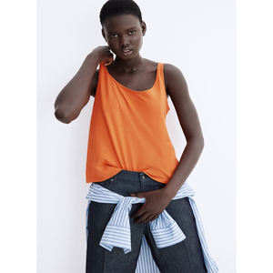 Camiseta sin mangas de color liso para mujer al por mayor, ropa deportiva, camiseta sin mangas personalizada para mujer, camiseta sin mangas para fitness, top sin mangas 2027 - Product Image 2