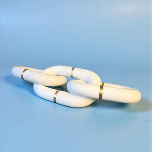 2 Piezas de Guirnalda Decorativa de Madera con Nudos y Cadena, Estilo Rústico, para Decoración de Granjas, Salas de Estar o para Rezar - Product Image 1