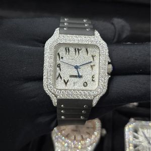 Montres Hip Hop entièrement serties de diamants, mécaniques automatiques, en Moissanite VVS, testées au diamant testeur - Product Image 1