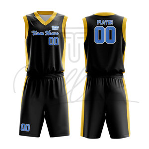 Uniforme de basket-ball pour hommes sur mesure de haute qualité, manches courtes, respirant, grande taille, 100% polyester, avec nom d'équipe personnalisé, service OEM - Product Image 4