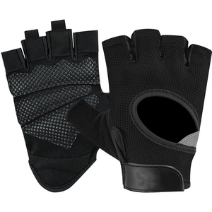 Wholesale Weightlifting <b>Gloves</b> Anti Slip Silicon Palm Protection Half Finger Workout Mitts Comfortable Gym Fitness Gear Pack - Product Image 5