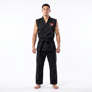 Uniforme de Taekwondo Dumela Color Negro, Ropa Duradera para Artes Marciales y Entrenamiento - Product Image 3
