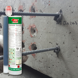 Adhésif d'ancrage en polyester durable, cartouche de 345 ml, pour la fixation de barres d'extension et de chevilles dans les dalles de béton - Product Image 6