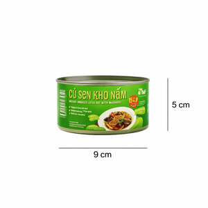 Raíz de Loto en Conserva con Champiñones, Apta para Veganos, Lista para Comer, de Fábrica en Vietnam - Product Image 1