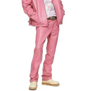 Pantalones de Cuero Genuino para Hombre, Pantalones de Motociclista de Piel de Vacuno de Primera Calidad, Pantalones de Moda, Logotipo Personalizado, Fábrica OEM - Product Image 3