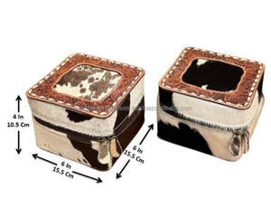 Boîte à bijoux de voyage en cuir usiné à la main Boîte à bijoux en cuir de vachette véritable Organisateur de rangement facile Étui de mode pour femmes - Product Image 6