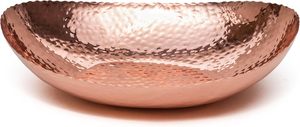 Vase de table en cuivre fait main, design rustique, bol décoratif, 25 pouces - Product Image 6