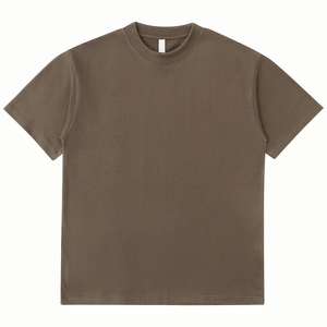 T-shirt pour homme en coton 100% tricoté, 260g, coupe ample, longueur standard, col rond, logo imprimé numérique sur le devant, manches courtes - Product Image 2