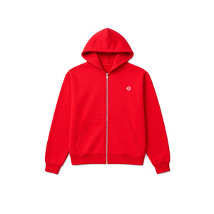 เสื้อฮู้ดซิปสีพื้น ผ้าฝ้ายฟลีซ ทรงโอเวอร์ไซส์ สตรีทแวร์ ซิปเต็มตัว ทรงหลวม รับทำโลโก้ ขายส่งจำนวนมาก - Product Image 2