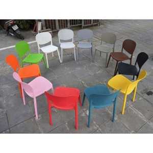 Black High-End Modern Molded Plastic <b>Garden</b> <b>Chair</b> with Holes-Waterproof Durable Comfortable & <b>Stackable</b> Outdoor Furniture - Product Image 3