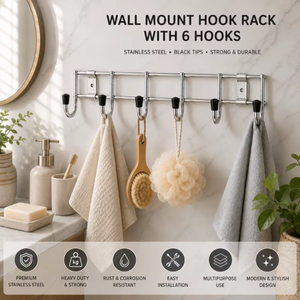 Stainless Steel Coat <b>Hook</b> <b>Wall</b> Mounted Heavy Duty Clothes Hanger Towel Robe Hat <b>Hook</b> for Bathroom Bedroom Entryway Home Organize - Product Image 2