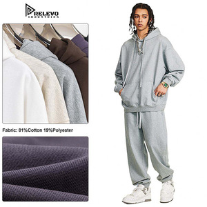 Conjunto de Sudadera con Capucha Extra Grande y Pantalones Deportivos |   Chándal Unisex Personalizable al por Mayor, 100% Algodón, Secado Rápido, Transpirable - Product Image 2