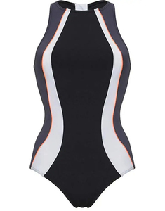 Traje de Baño de Una Pieza Personalizado para Mujer, Material Spandex/Nylon en la Parte Delantera, Top Corto, Corte Alto en la Parte Inferior, Alta Calidad, Tallas Personalizadas - Product Image 2