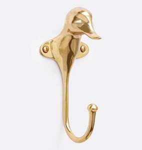 Antique Brass Wall Hooks Premium Handmade Hanging Organizer for Coat <b>Hat</b> <b>Bag</b> Key Towel - Product Image 1