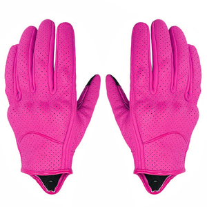 Guantes de Motocicleta de Cuero con Logotipo Personalizado, Diseño Clásico, Tacto Suave, Agarre Cómodo, Resistentes al Viento y Transpirables para Motociclismo Deportivo - Product Image 2
