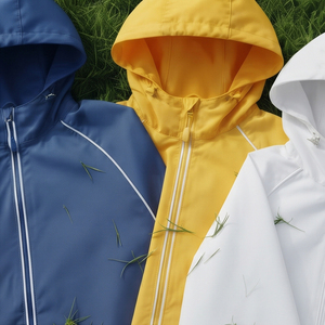 Vestes coupe-vent sportives à capuche, légères, imperméables, personnalisables avec logo, vente en gros, unisexe - Product Image 3