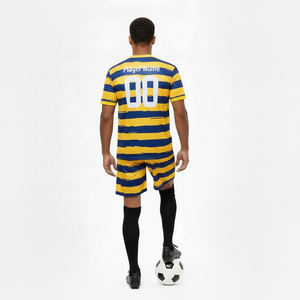 Maillots de football personnalisés pour adultes, ensembles complets, uniformes, maillots de football pour hommes, séchage rapide, 100% polyester, vêtements de football - Product Image 5