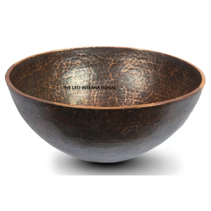 Fregadero de Cocina Decorativo de Cobre con Detalles Martillados Intrincados y Lavabo Extra Grande para Interiores de Cocina Estilo Rústico - Product Image 3