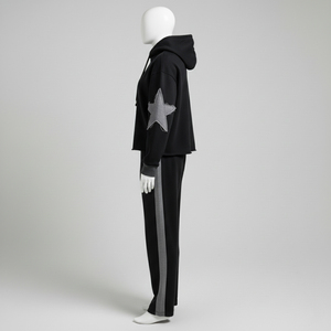 Vente en gros pour fabricants : Sweat à capuche unisexe personnalisé en molleton de coton, grande taille, style streetwear hiver, avec broderie appliquée - Product Image 5