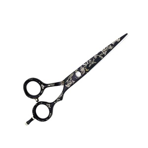Ciseaux de barbier professionnels à lame affûtée, design feuilles, en plastique, haute qualité, performance optimale, pour coiffure, vente en gros - Product Image 5