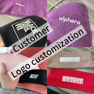 Premium Women's Thin Dry Grip Damping Polyester & Cotton Breathable Hair Bands Custom <b>Flower</b> <b>Headbands</b> for Sport Sweatproof Wear - Product Image 3