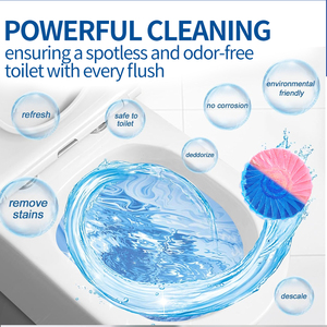 Bloque limpiador de inodoro 3PK Producto de Tailandia limpiador de inodoro desodorante azul y rosa bloques duran 30 días - Product Image 4