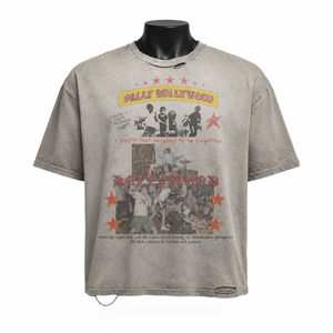 Camiseta de Jersey Lisa de Corte Regular con Lavado Vintage Personalizado para Hombre, 100% Algodón, 280 Gramos, Fabricante de Camisetas Streetwear - Product Image 1