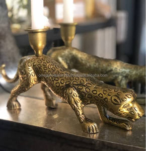 เชิงเทียนอะลูมิเนียมลายเสือดาว ดีไซน์ทันสมัย สำหรับงานแต่งงานและตกแต่งบ้านในเทศกาลคริสต์มาส - Product Image 6