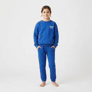 Conjunto Deportivo de Algodón para Niños, Sudadera de Cuello Redondo, Pantalones Jogger, Hombros Caídos, Dos Piezas, Ropa Casual, Proveedor Mayorista - Product Image 2